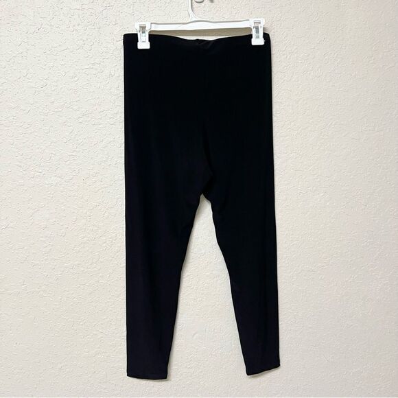 Sympli Pants Size 8 Black Pull On Stretch Jersey Knit Skinny Ankle - Picture 1 of 5